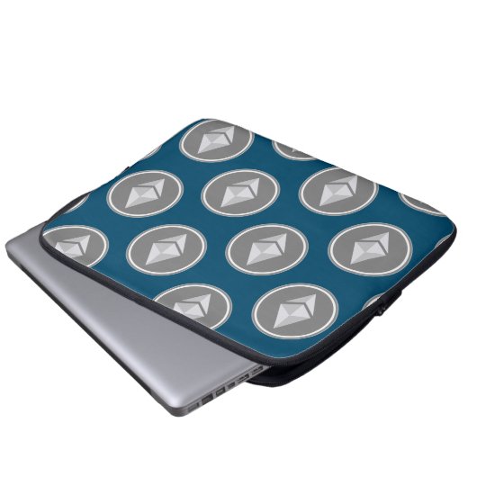 ETHERUM STYLE LAPTOPSCHUTZHÜLLE (Vorne Knopf)