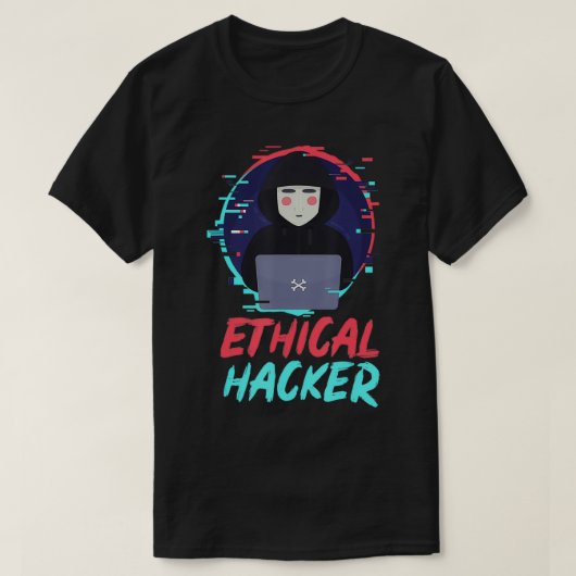 Ethical Hacker Computer Hacking Cybersecurity Codi T-Shirt (Design vorne)