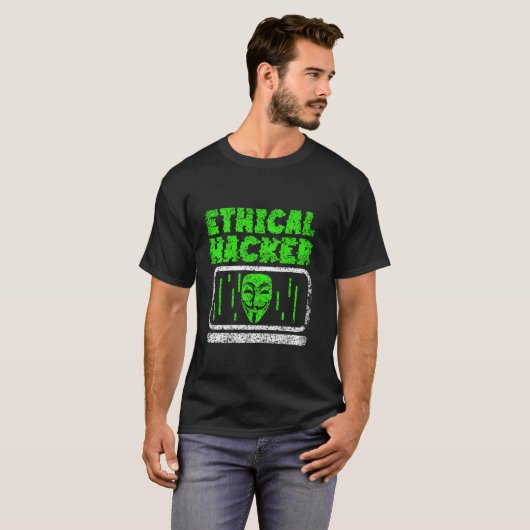 Ethical Hacker Hack Hacking Computer It Hacker T-Shirt (Vorne ganz)
