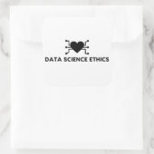 Ethik der Datenwissenschaften Quadratischer Aufkleber (Tasche)