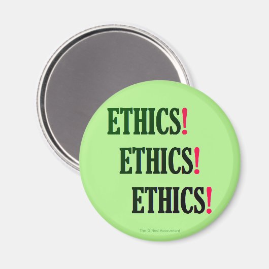 "Ethik! Ethik! Ethik!" Magnet (Vorderseite/Rückseite)