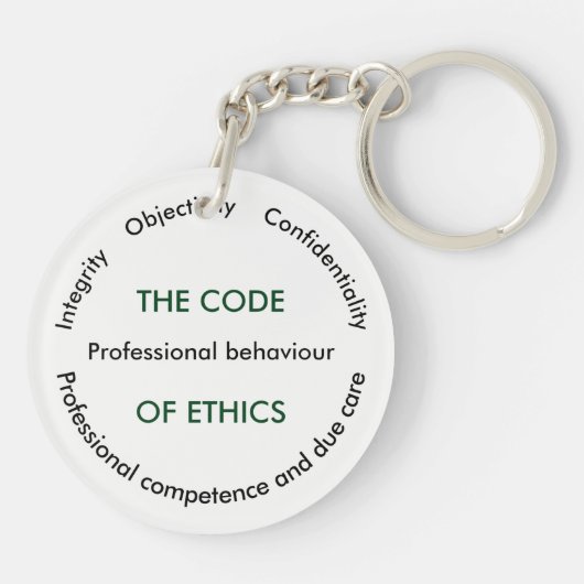 "Ethik! Ethik! Ethik!" Schlüsselanhänger (Rückseite)