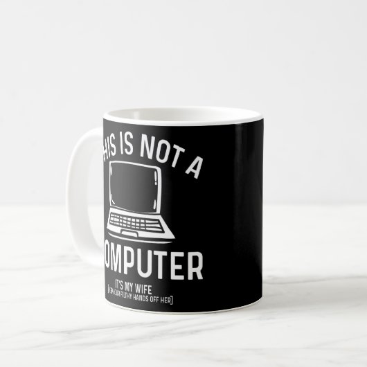 Ethik Hacking ist meine Ehefrau Online Security Cy Kaffeetasse (Vorderseite Links)