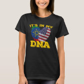 Ethiopia Ethiopians Africa Flag Proud DNA American T-Shirt (Vorderseite)