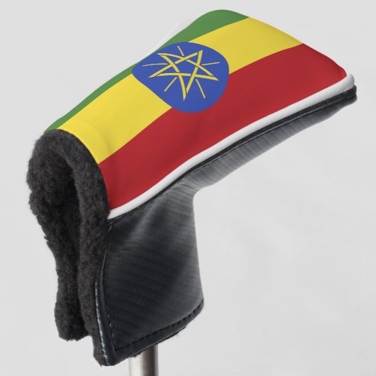 Ethiopia flag golf headcover (3/4 Vorderseite)