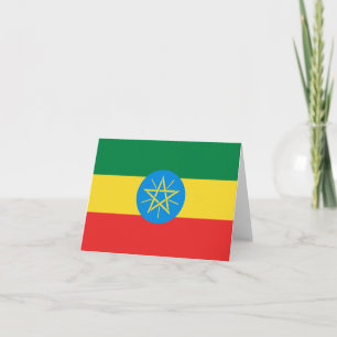 Ethiopia Flag Notecard Karte