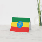 Ethiopia Flag Notecard Karte (Vorderseite)