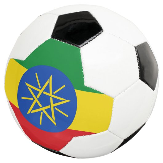 Ethiopia flag Soccer Ball (Dreiviertel)