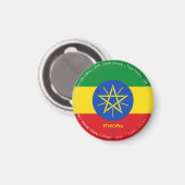 Ethiopia-Flaggen-Magnet Magnet (Vorderseite/Rückseite)