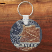 Ethiopia Haile Selassie Rasta Jah Rastafari Roots Schlüsselanhänger (Rückseite)