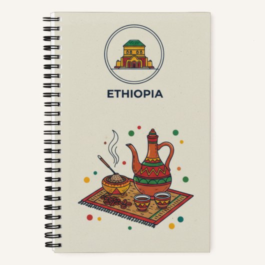Ethiopia Heritage & Coffee Travel Photo Journal Notizblock (Vorderseite)