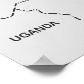 Ethiopia-Länderkarte Poster (Ecke)