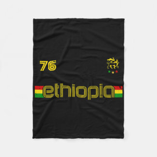 Ethiopia -reggae Rastafari Jamaica Footll Soccer S Fleecedecke
