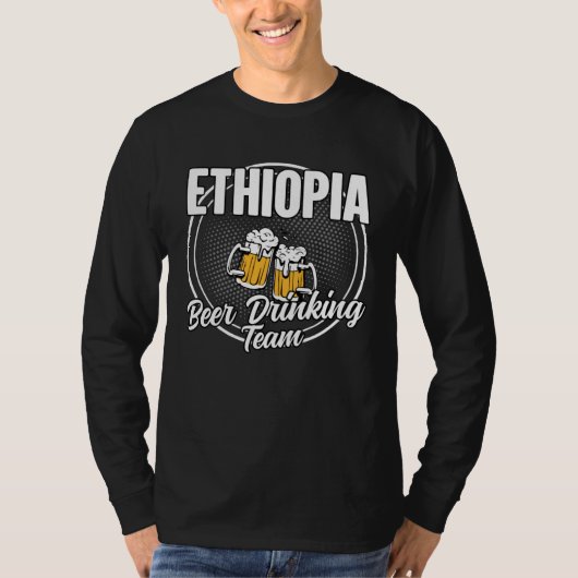 Ethiopia Squad Ale  Ethiopian Beer Drinking Team T-Shirt (Vorderseite)