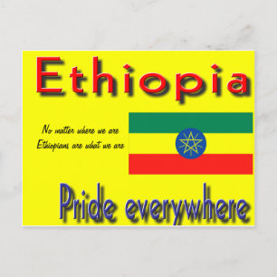 Ethiopia-Stolz Postkarte