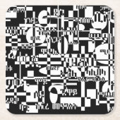 Ethiopian Cities Rechteckiger Pappuntersetzer (Vorderseite)