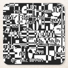 Ethiopian Cities Rechteckiger Pappuntersetzer