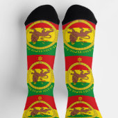 Ethiopian Imperial Style Haile Selassie Jah Rasta Socken (Oben)