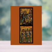 Ethiopian Nativity Icon Acrylschild (Neutral)