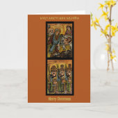 Ethiopian Nativity Icon Karte (Gelbe Blume)