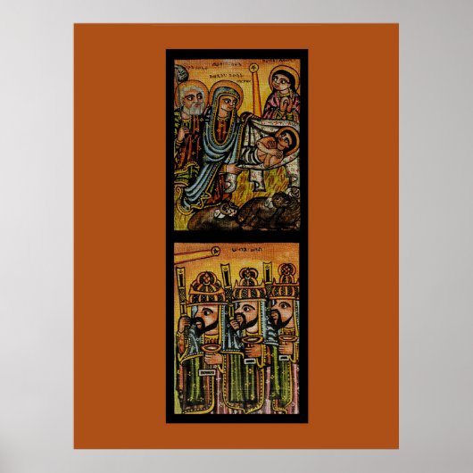 Ethiopian Nativity Icon Poster (Vorne)