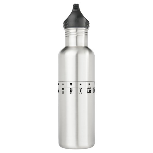 Ethiopian Numeral Clock Edelstahlflasche (Rechts)