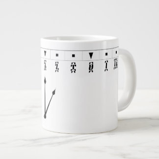 Ethiopian Numeral Clock Jumbo-Tasse