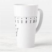 Ethiopian Numeral Clock Milchtasse (Rechte Ecke)