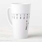 Ethiopian Numeral Clock Milchtasse (Linke Ecke)
