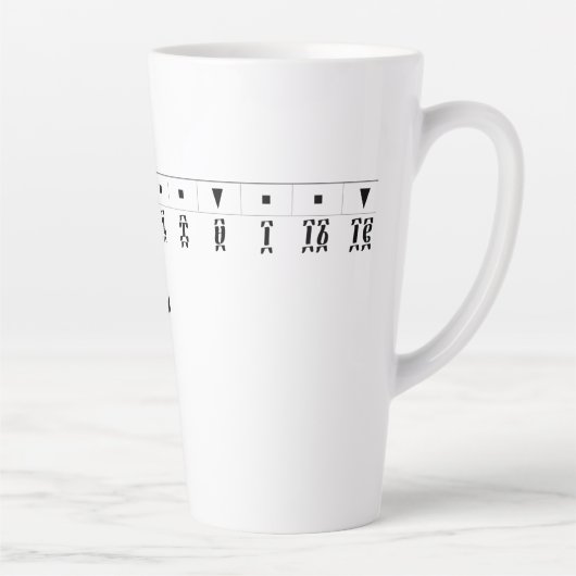 Ethiopian Numeral Clock Milchtasse (Rechts)