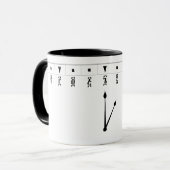 Ethiopian Numeral Clock Tasse (Vorderseite Links)
