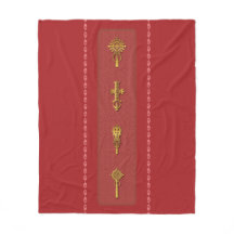 Ethiopian Orthodox Crosses – Gold on Red