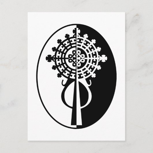 Ethiopian Processional Cross-II Postkarte (Vorderseite)