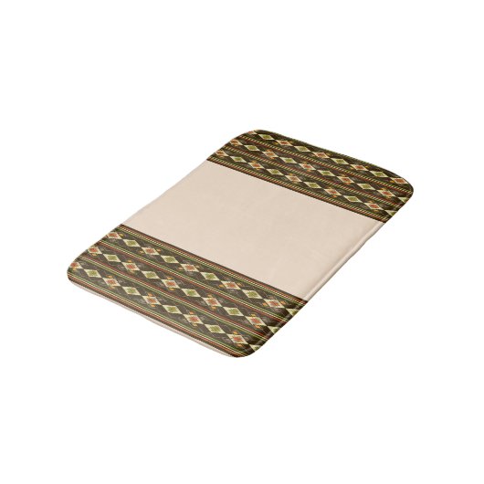 Ethiopian Tebeb Pattern Badematte (Schrägansicht)