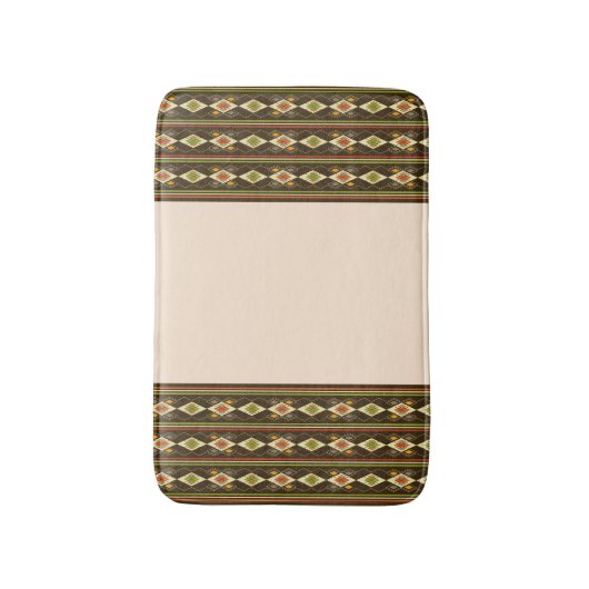 Ethiopian Tebeb Pattern Badematte (Vorderseite Vertikal)