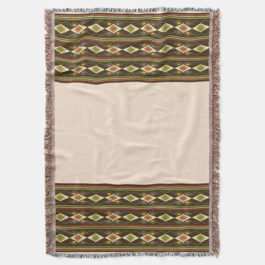 Ethiopian Tebeb Pattern Decke (Vorderseite Vertikal)