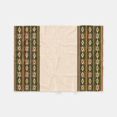 Ethiopian Tebeb Pattern Fleecedecke (Vorderseite (Horizontal))