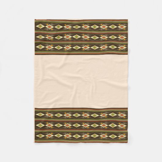 Ethiopian Tebeb Pattern Fleecedecke (Vorderseite)