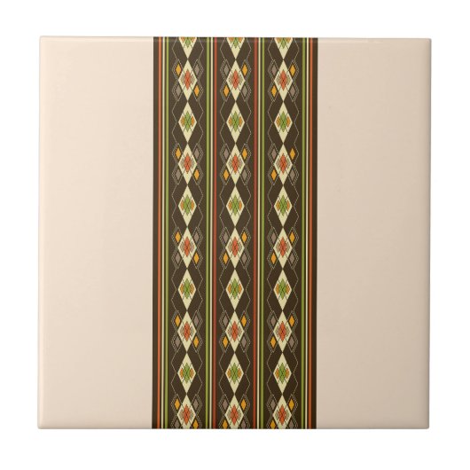 Ethiopian Tebeb Pattern Fliese (Vorderseite)