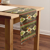 Ethiopian Tebeb Pattern Mittelgroßer Tischläufer (Beispiel)