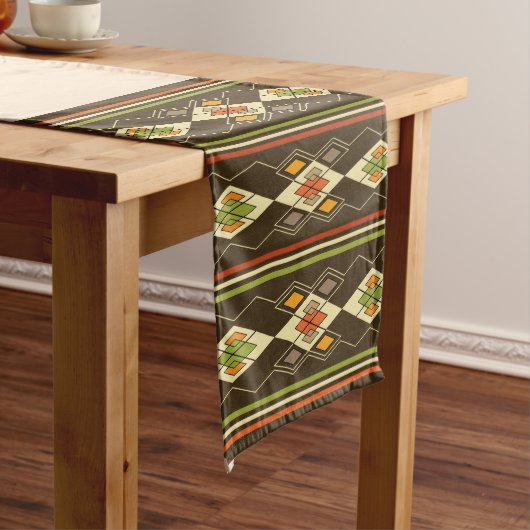 Ethiopian Tebeb Pattern Mittelgroßer Tischläufer (Beispiel)