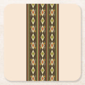 Ethiopian Tebeb Pattern Rechteckiger Pappuntersetzer (Vorderseite)