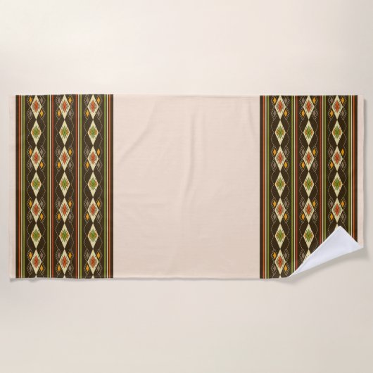 Ethiopian Tebeb Pattern Strandtuch (Vorderseite)