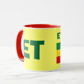 Ethiopiav- UND Code-Flaggen-Tasse Tasse (Vorderseite Links)