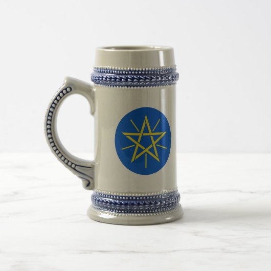 Ethiopiemblem Bierglas (Links)