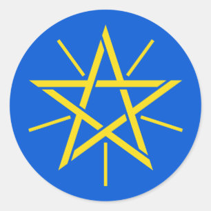 Ethiopiemblem Runder Aufkleber