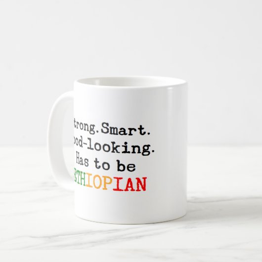 ethiopisch stark kaffeetasse (Vorderseite Links)