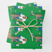 Ethiopisches Weihnachten|Yegena chewata Wrapping P Geschenkpapier Set (Beispiel)