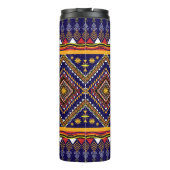 Ethisch-orientalisches Ikat-Muster Thermosbecher (Rückseite)