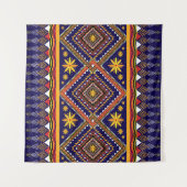 Ethisch-orientalisches Ikat-Muster Wandteppich (Vorderseite (Horizontal))